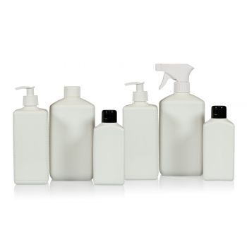 Recycled Standard Square bottles HDPE